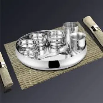 Jai Mahakali Agarbatti Traders Stainless Steel Thali