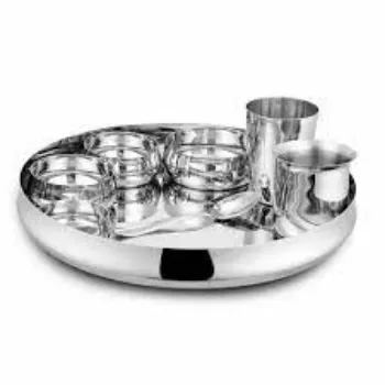 Solid Stainless Steel Thali