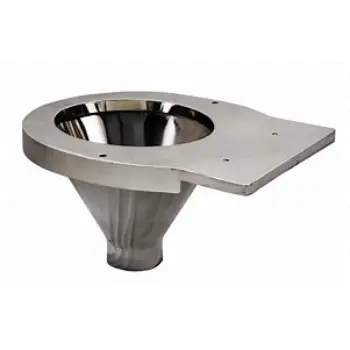 Polished Stainless Steel Toilet