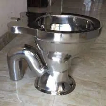 Plain Stainless Steel Toilet