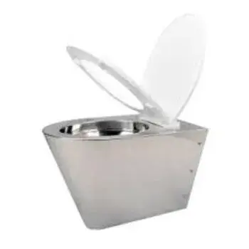 Stainless Steel Silver  Toilet