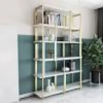 Polished Steel Bookshelf