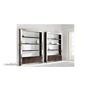 Polished Steel Bookshelf