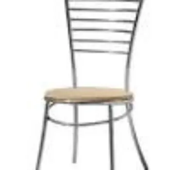 Rectangular Polished Steel Chair