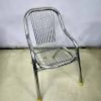 Polished Steel Chair