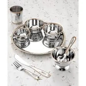 Bharat Faucet Steel Dinner Set