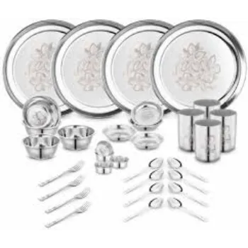 Fancy Steel Dinner Set