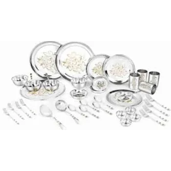 D K Steel Dinner Set
