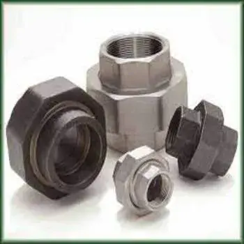 Silver Steel Threaded Pipe Fittings