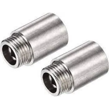 Steel Threaded Pipe Fittings   Silver Color 