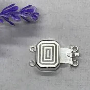 Smooth Texture Sterling Silver Clasp 