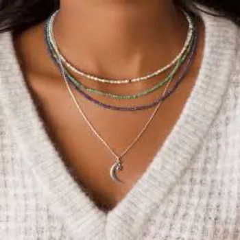 Vaibhavi Enterprises Sterling Silver Necklaces