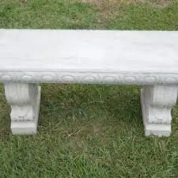Polished Stone Garden Bench