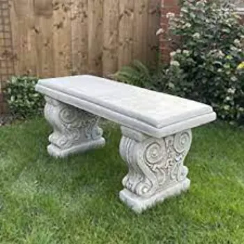 Fine Finishing Stone Garden Bench