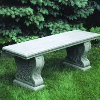 Fully Assembled  Stone Garden Bench