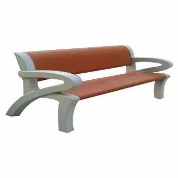Stylish Stone Garden Bench