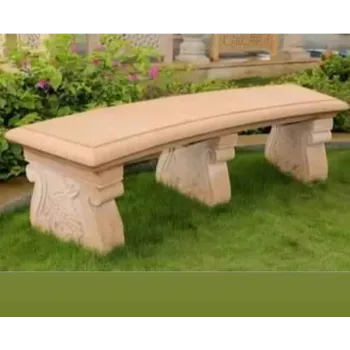 Plain Stone Garden Bench