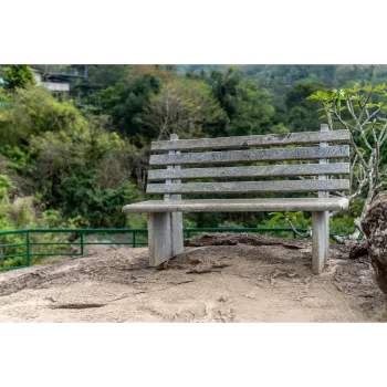 Plain Stone Garden Bench