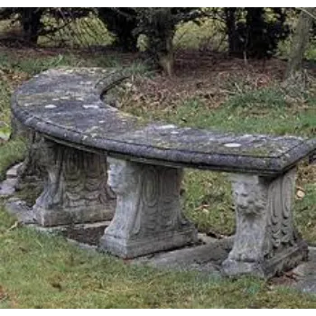 Designer Stone Garden Bench