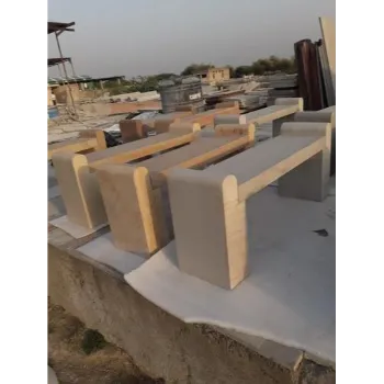 Solid Stone Garden Bench