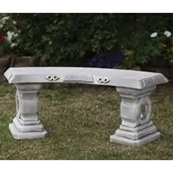 Modern Stone Garden Bench