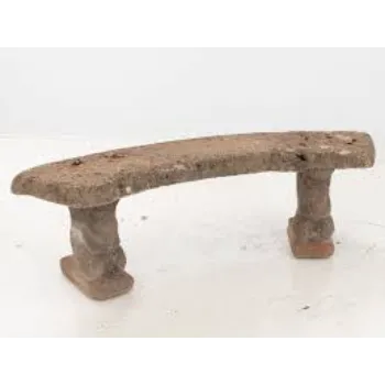 Stylish Stone Garden Bench