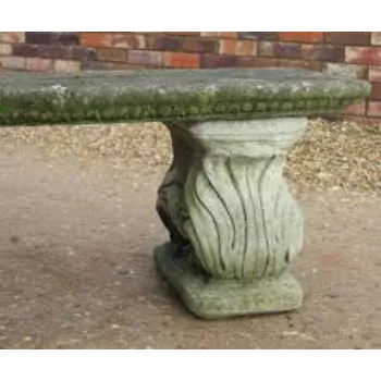 Plain Stone Garden Bench