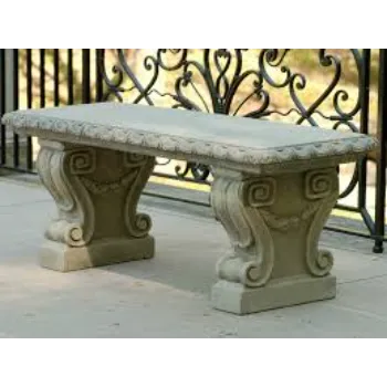 Stone Garden Bench