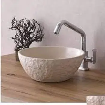 Polished stone sinks