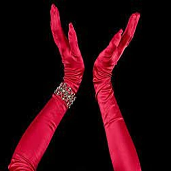Entrancing Pink Designer Gloves