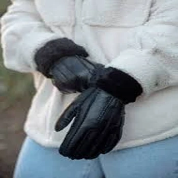 Designer Black Gloves 