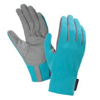 Stylish Blue & Grey Gloves