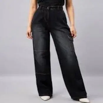 Ethnic Style Ladies Jeans
