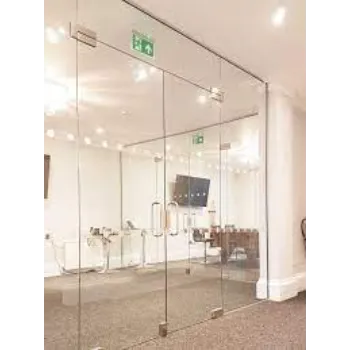 Polished Tempered Glass Door
