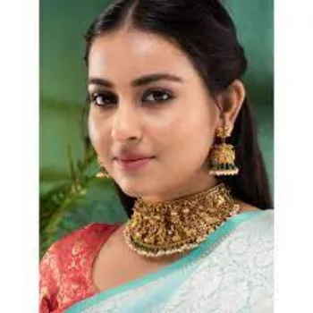 Shah Gems & Jewellery Manufacturing Co.Temple Necklace