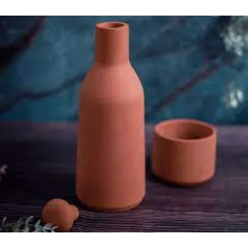 Web Terracotta Bottle