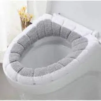 Grey Toilet Seat Cover