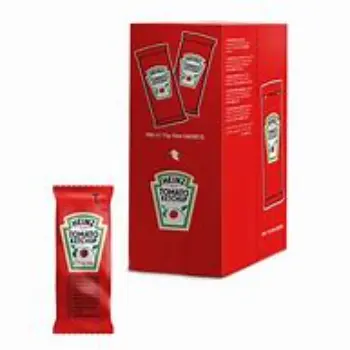 Tomato ketchup sachets