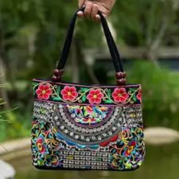 Trendy Embroidery Bag