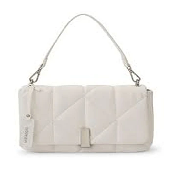 Plain Classy White Carry Bag For Ladies 