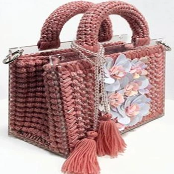 Stunning Queen Pink Designer Tready Bag for Ladies