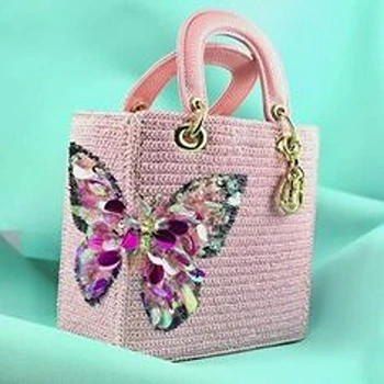 Modish Attractive Butterfly  Design  Bag For Girls