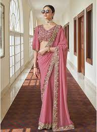 Latest Designed Trendy Embroidery Sarees