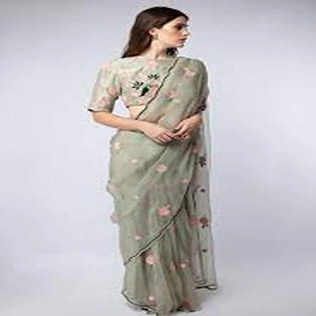 Skin Friendly Trendy Embroidery Saree