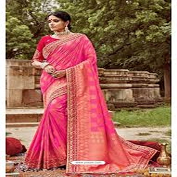 Nice Looking Trendy Embroidery Saree