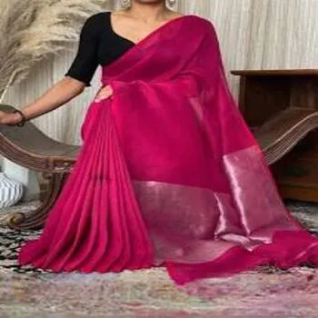 Modern Pink Ladies Sarees