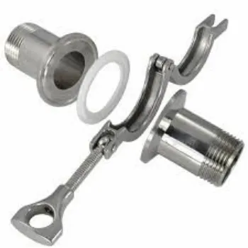 Tri Clover Fittings  Silver  Color 