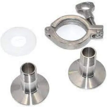Tri Clover Fittings Silver Color