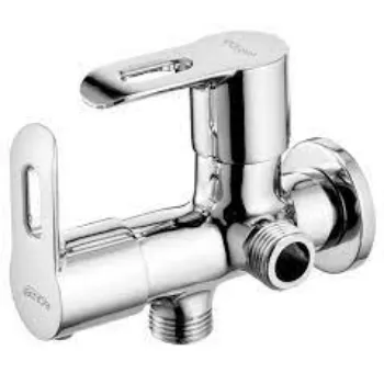 Two Way Angle Cock Silver Color 