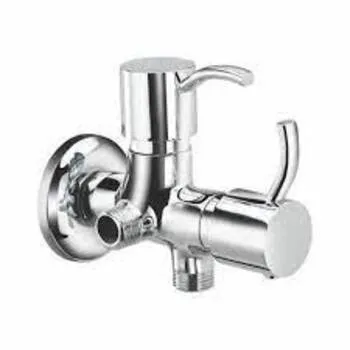 Two Way Angle Cock Silver Color 